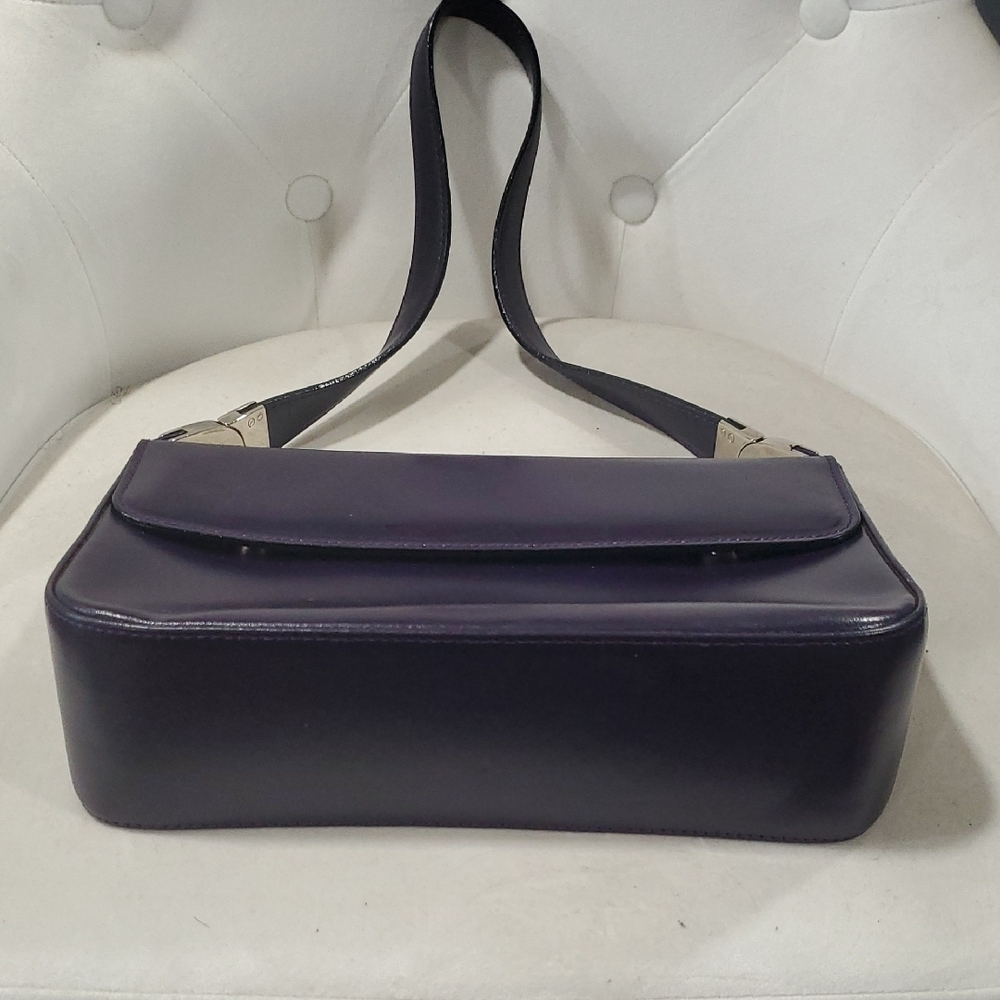 Vintage Kesslord Paris  Elegant Purple  Crescent Shoulder Bag - Picture 5 of 13